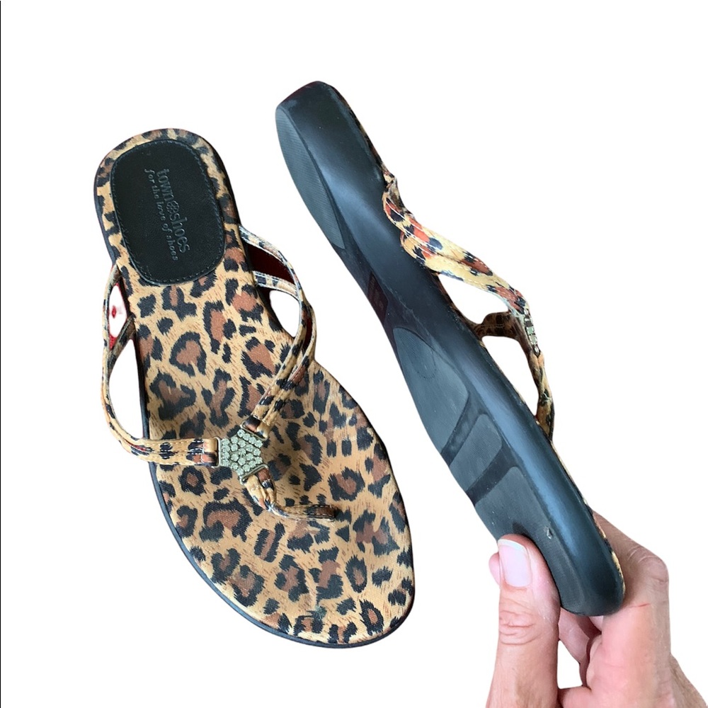 Leopard print sandals - Picture 2 of 3